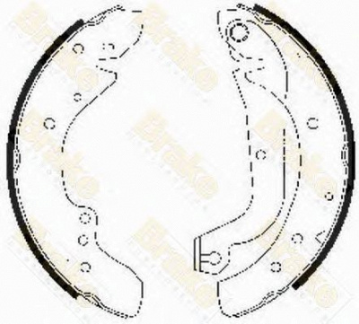 BRAKE ENGINEERING sh2486 -  Комплект тормозных колодок
